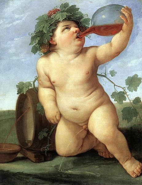 Guido Reni Drinking Bacchus oil painting picture